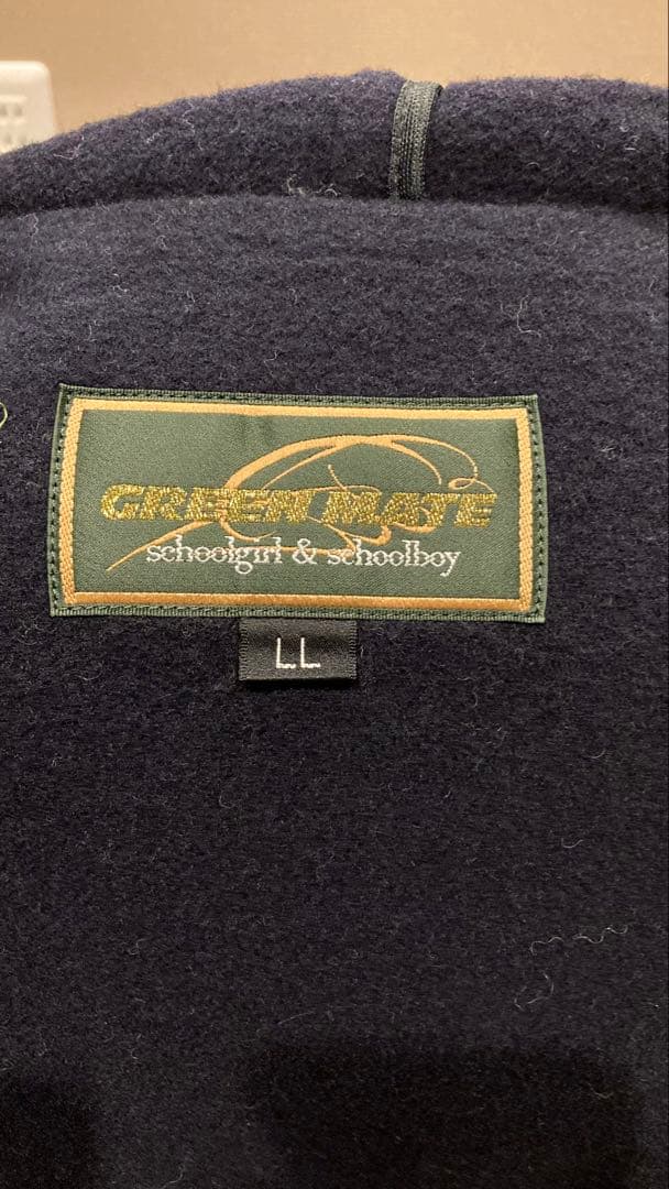 明大中野八王子 ダッフルコート グレー　メンズ