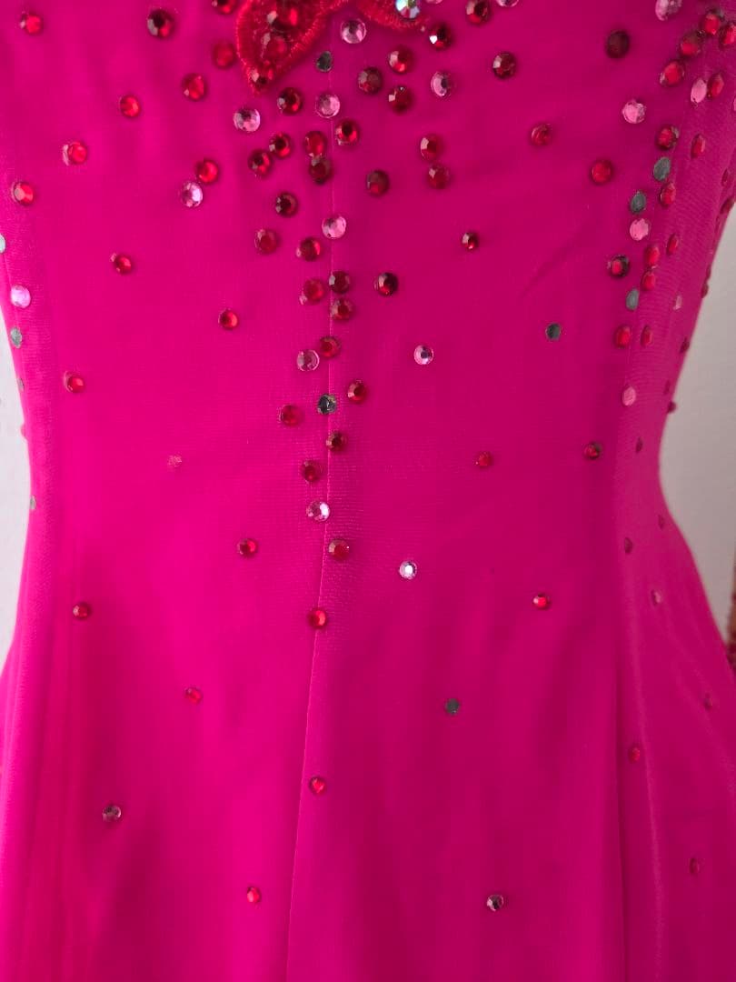 スタンダードドレス ピンク ボールルーム 社交ダンス