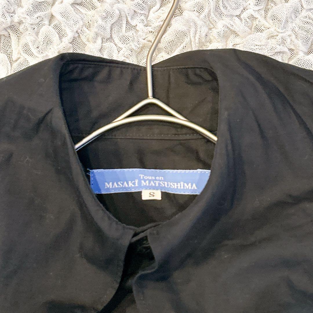 マサキマツシマ　Masaki Matsushima　デザインシャツ　ブラウス　黒