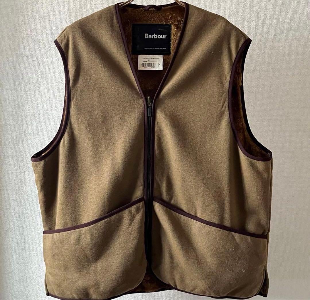 Barbour”バブアー”リバーシブル ジップ パイル ライナーベスト ボア