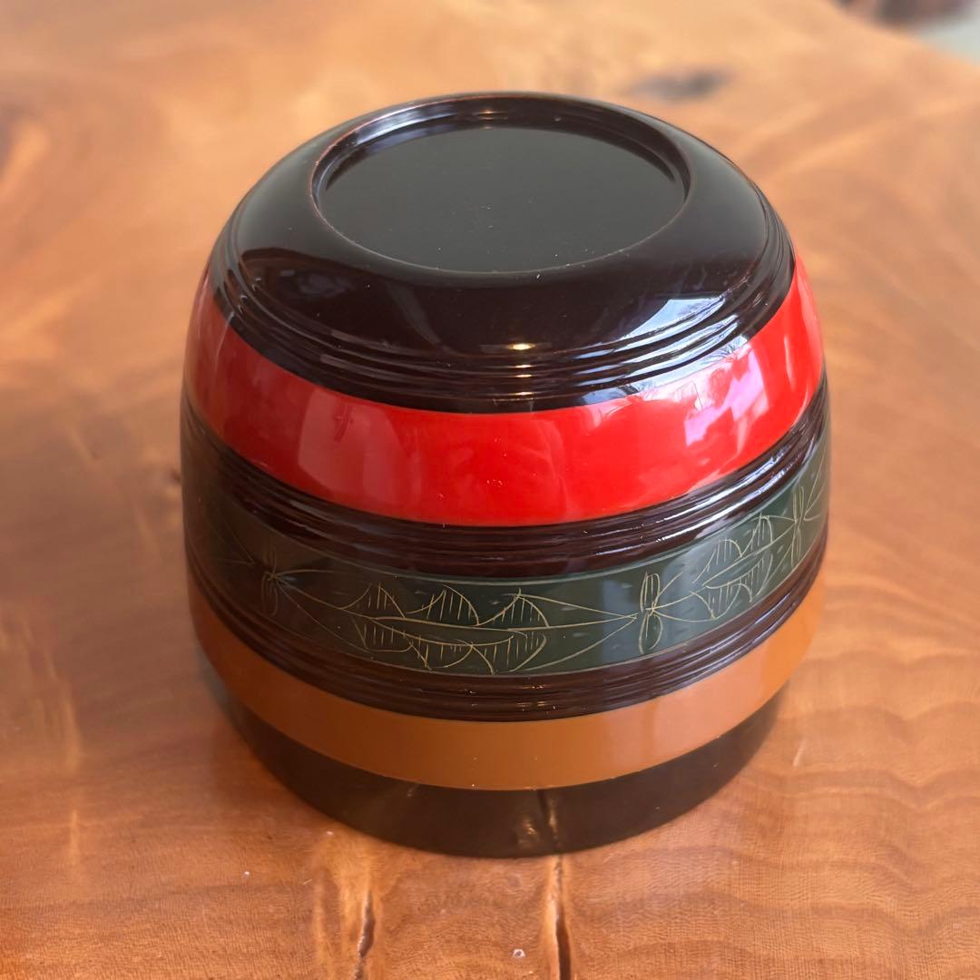 唐物写 独楽棗 道場宗廣造 棗 茶道具 共箱