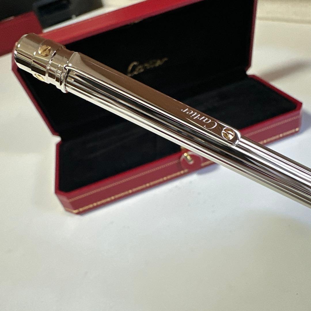 【100%本物】Cartier ボールペン ストライプデザイン　箱付き