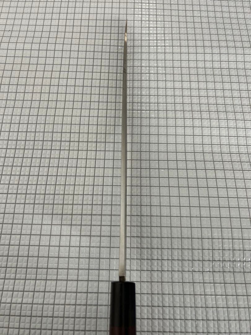 仙助 柳刃包丁 包丁 300mm 安来鋼青紙２号 ダマスカス 紫檀シノギ柄 ①