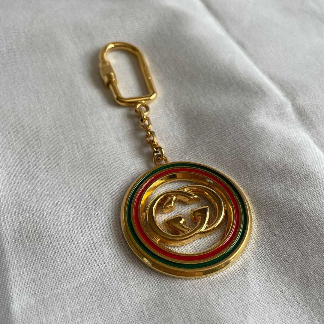 【新品】GUCCI キーホルダー キーリング チャーム オールドグッチ 箱付き