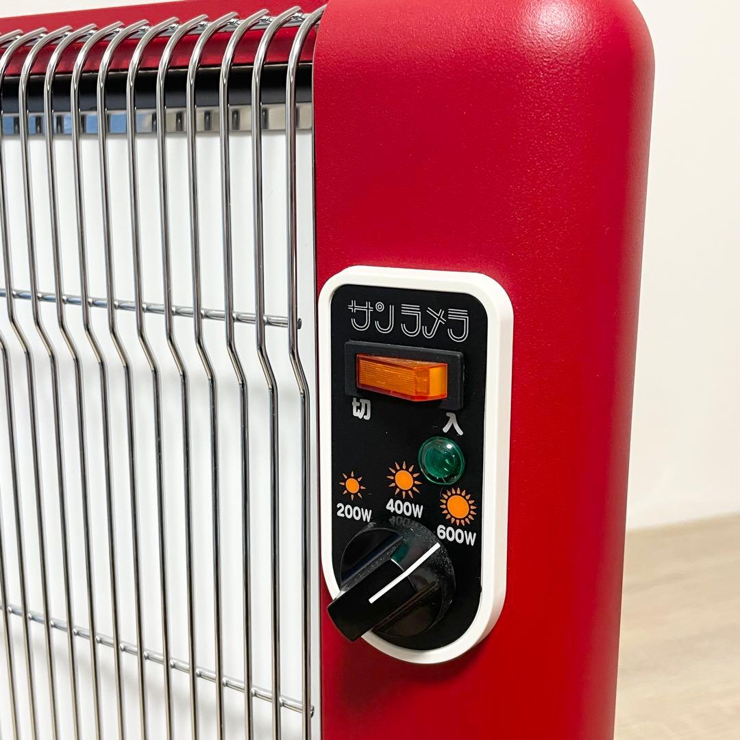 ★美品★ サンラメラ 遠赤外線 パネルヒーター 600W型 （062） レッド