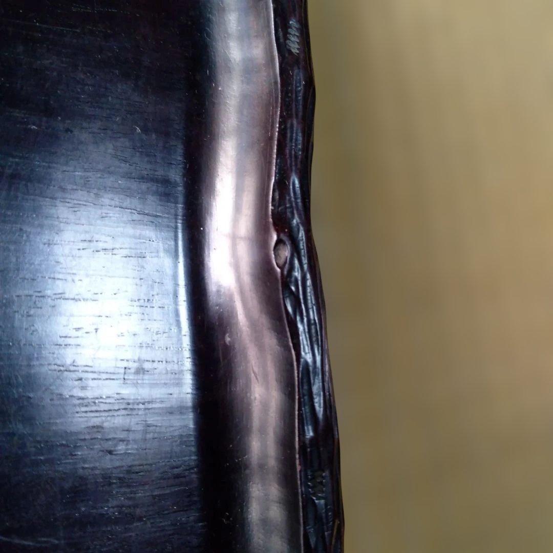 古道具 アンティーク 　木製　お盆　　くり抜き盆　天然木　骨董