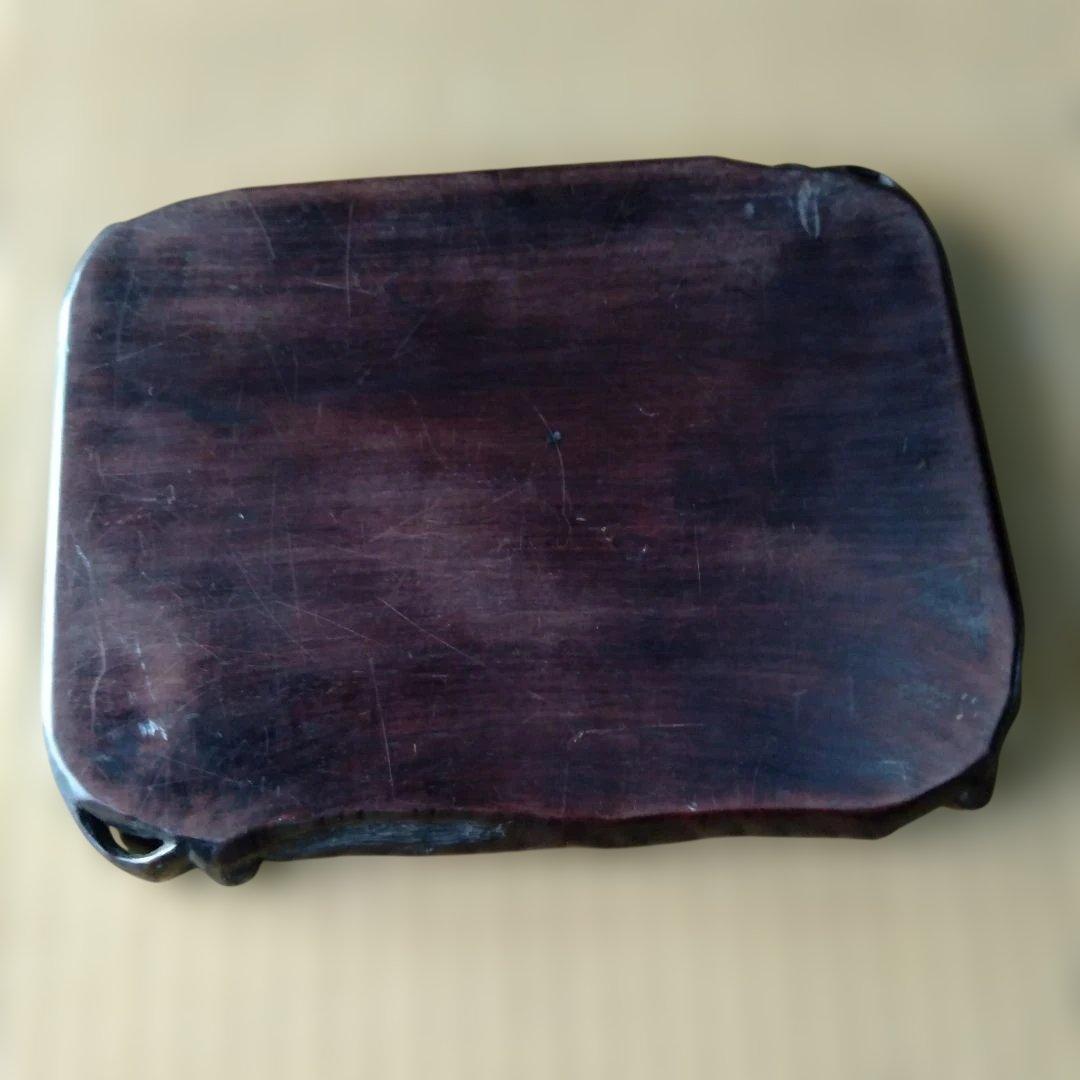 古道具 アンティーク 　木製　お盆　　くり抜き盆　天然木　骨董