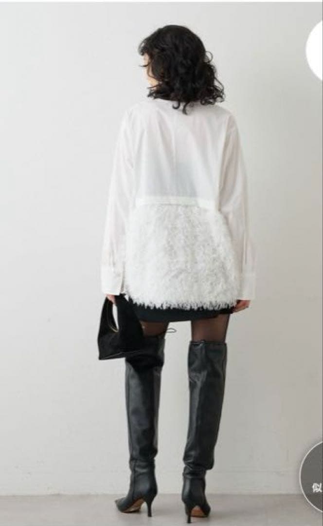 Whim Gazette【THE PAUSE】フェザーキリカエシャツ