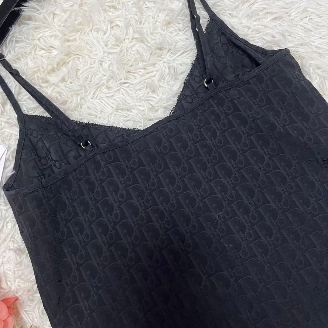 新品タグ付✨ディオール トロッターキャミソール　ジョンガリアーノ期ブラック鑑定済