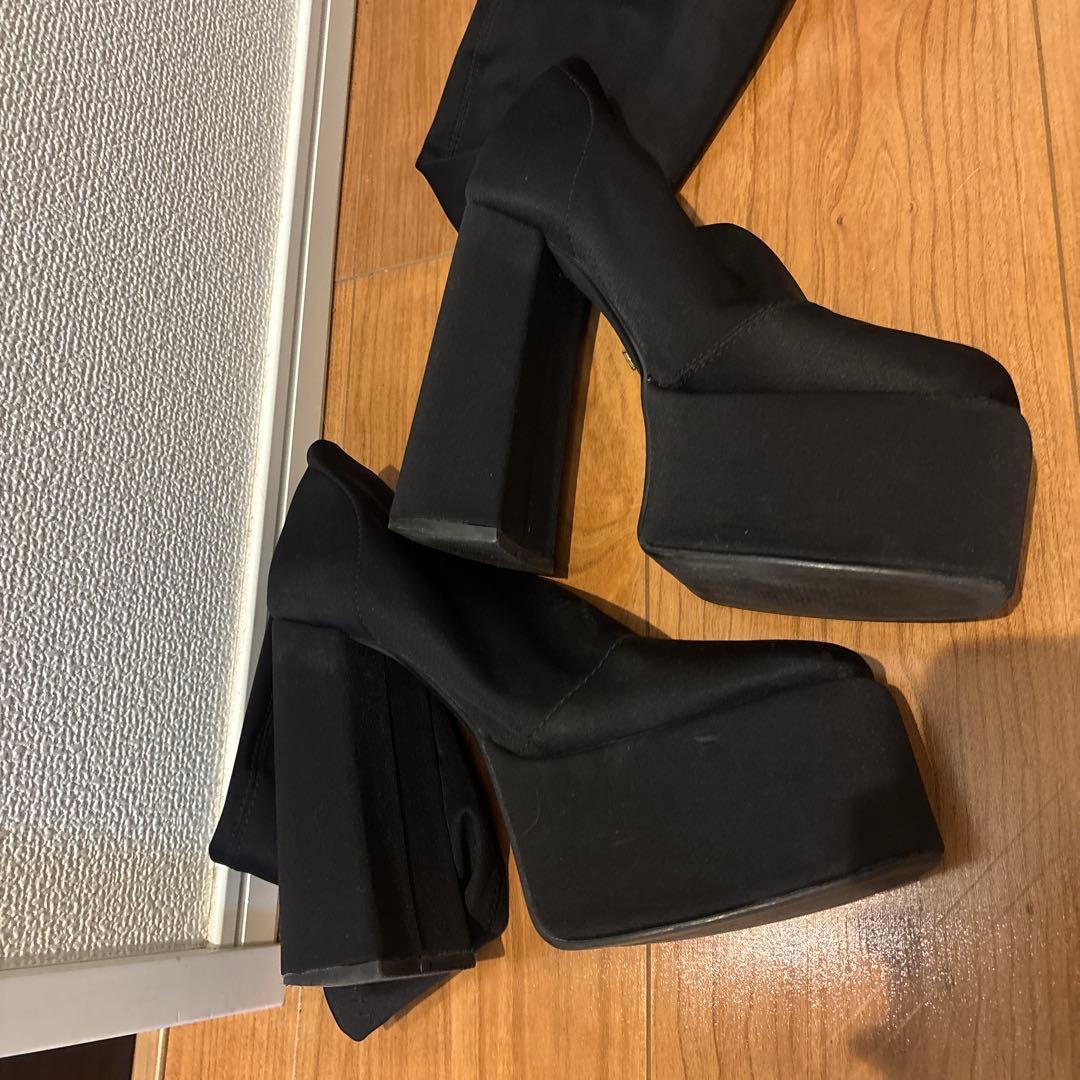 Darich Mサイズ　ウルトラストレッチロングブーツ黒ブラック　ダーリッチ