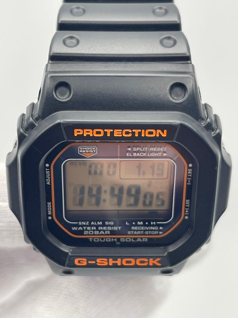 美品G-SHOCK GW-M5610R-1JF 黒オレンジ CASIO