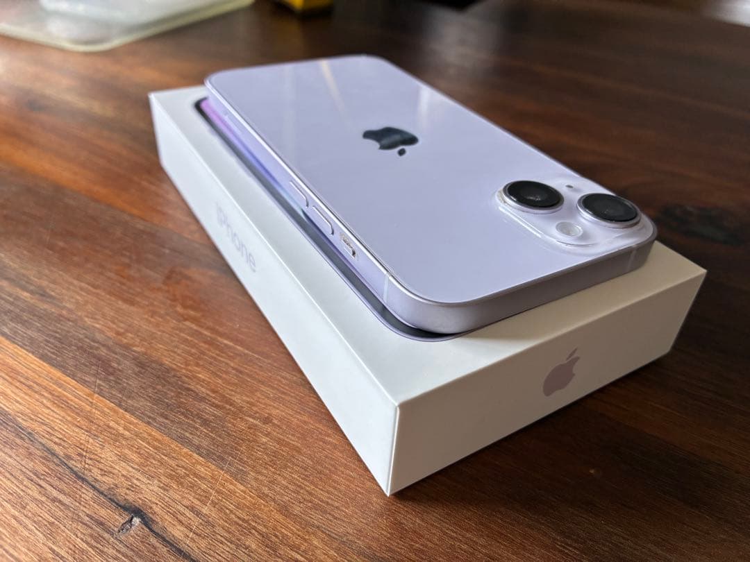 美品 Apple iPhone 14 128GB パープル(SIMフリー)