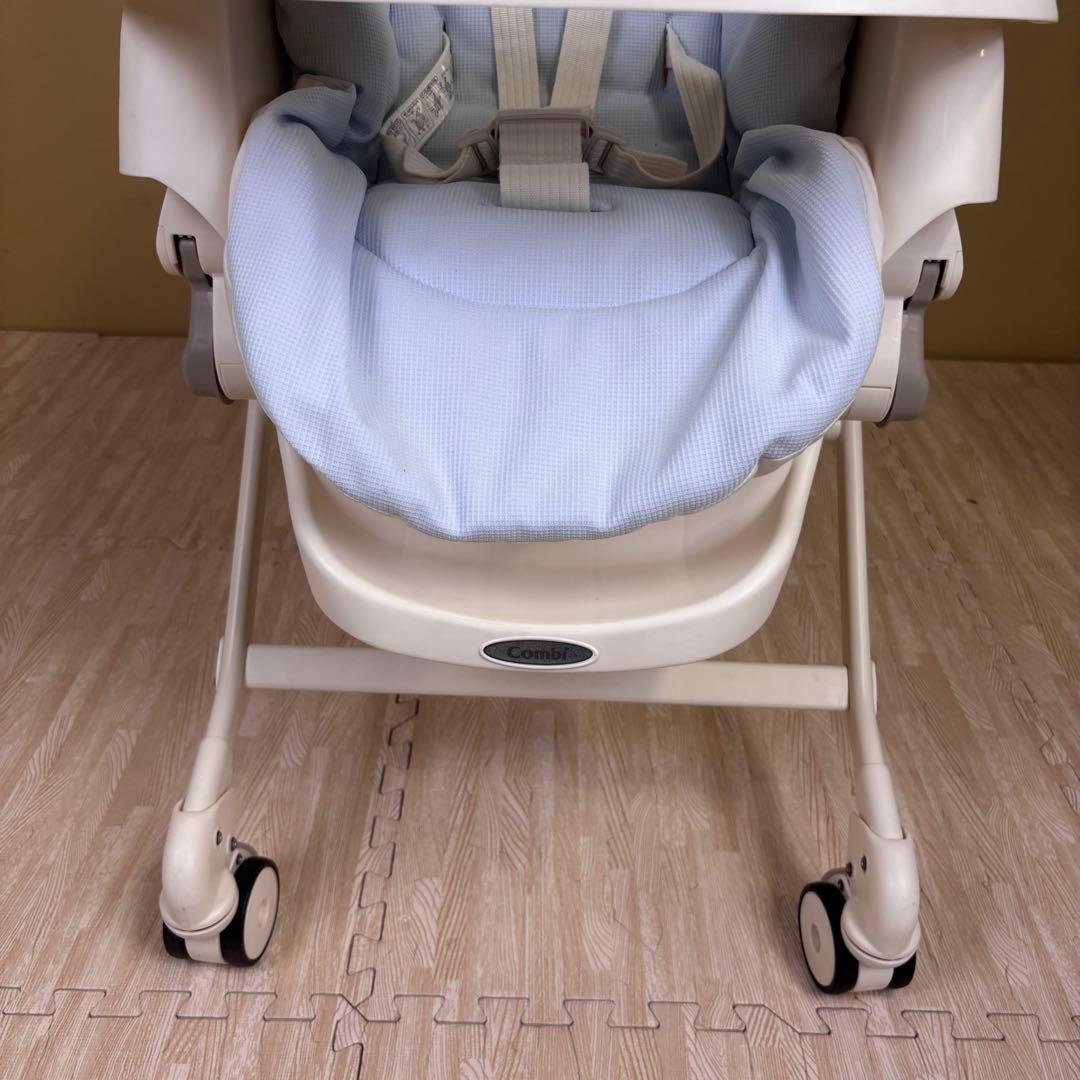 極上クリーニング済　☆美品☆　コンビ　ハイローベッド＆チェア　ネムリラ　ブルー