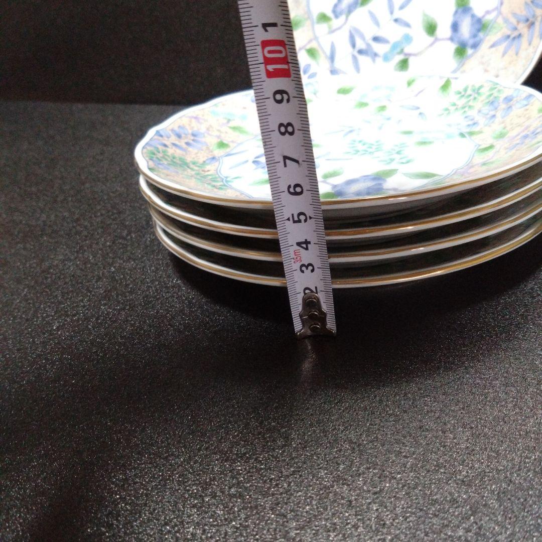 未使用 美濃焼 庫山窯 銘々皿5枚中皿　お祝い