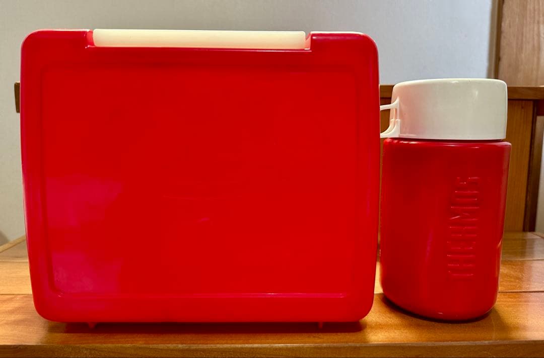 ALF ランチボックス サーモス レッド ヴィンテージアルフ1987[美品]