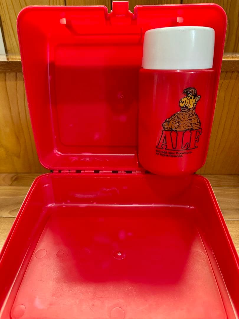 ALF ランチボックス サーモス レッド ヴィンテージアルフ1987[美品]