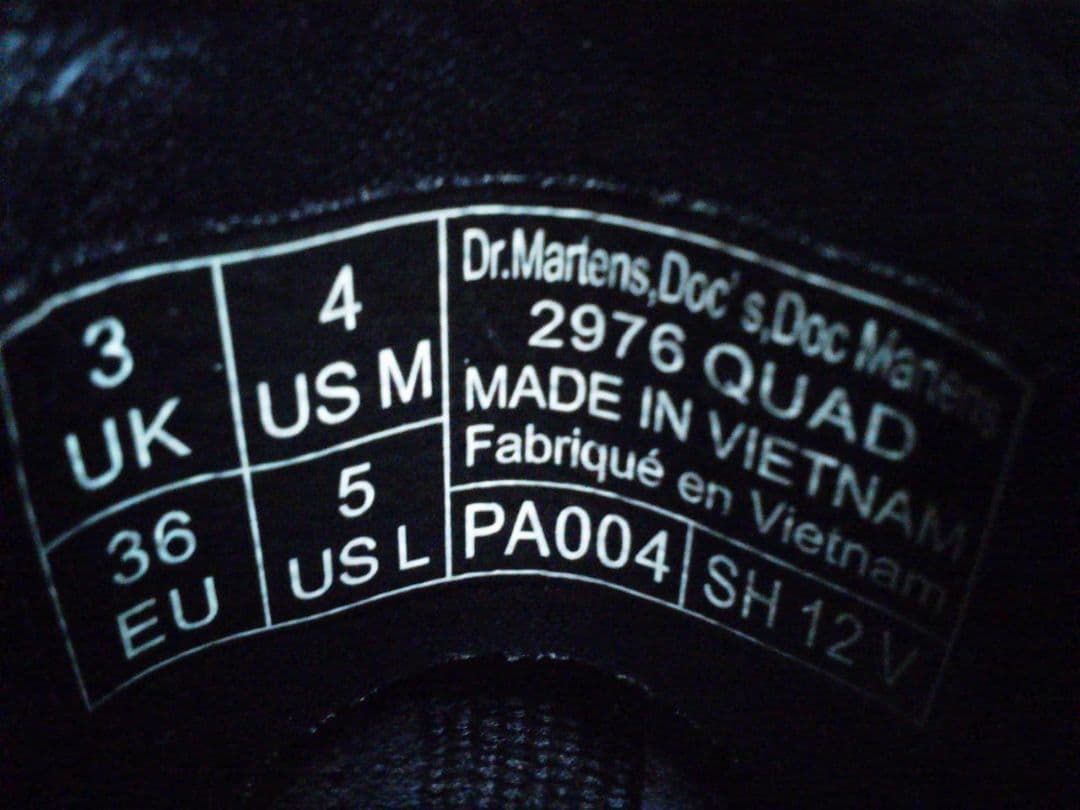 Dr.Martens 2976QUAD UK3 厚底 サイドゴア チェルシー