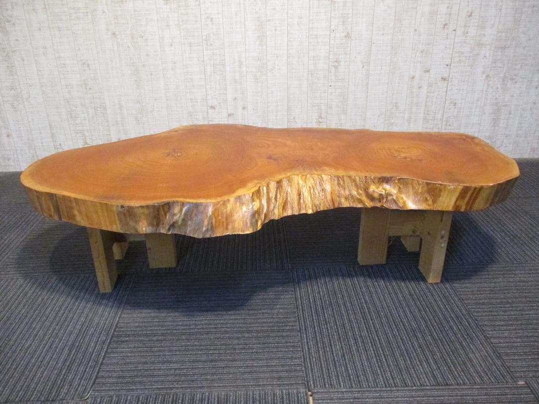 # 1534■　欅　ケヤキ　丸テーブル　輪切り　テーブル　ローテーブル　座卓