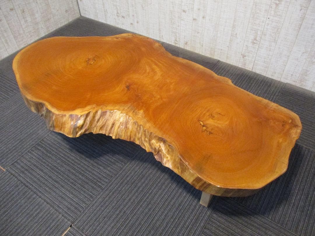 # 1534■　欅　ケヤキ　丸テーブル　輪切り　テーブル　ローテーブル　座卓