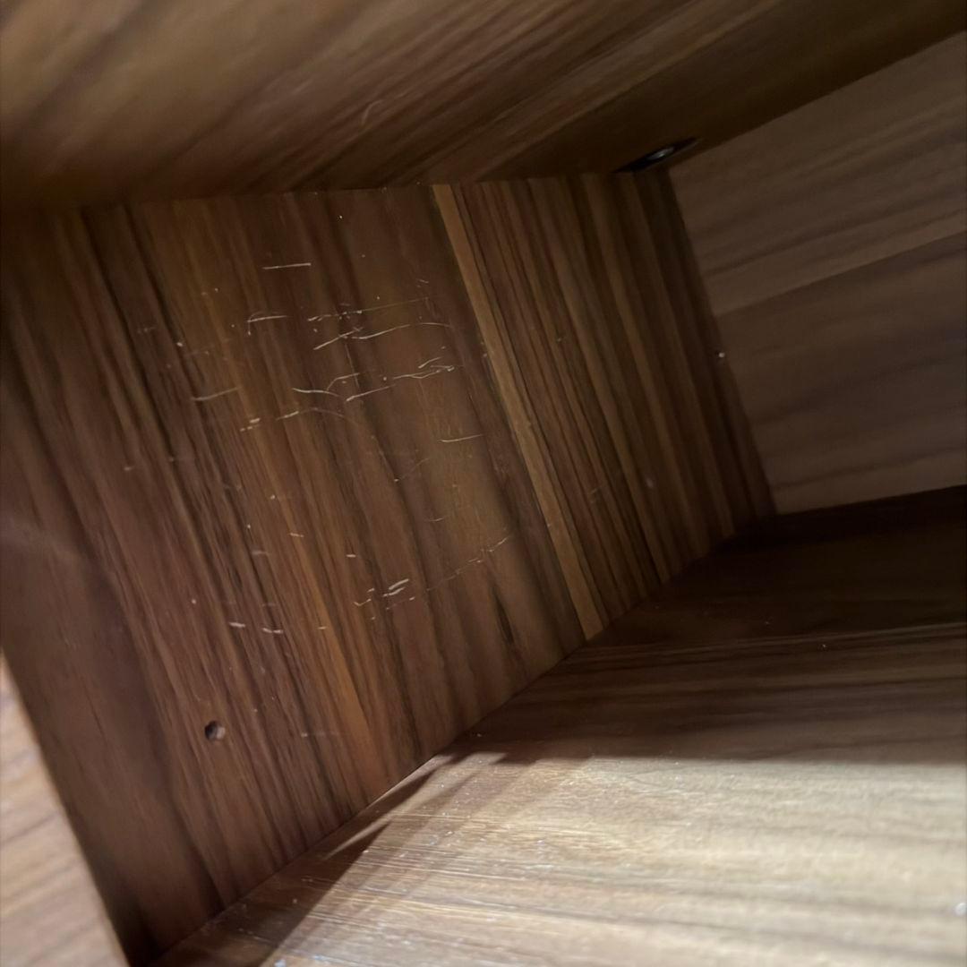 【廃盤希少】無印良品　スタッキングキャビネット小　ウォールナット