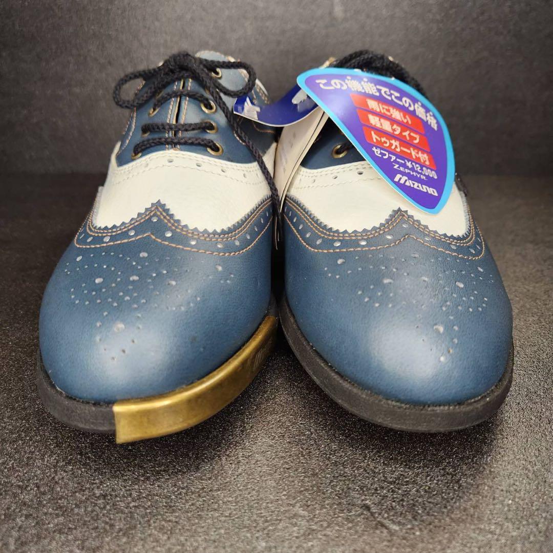 【新品、未使用】MIZUNO ミズノ　ゴルフシューズ　ウイングチップ　メダリオン