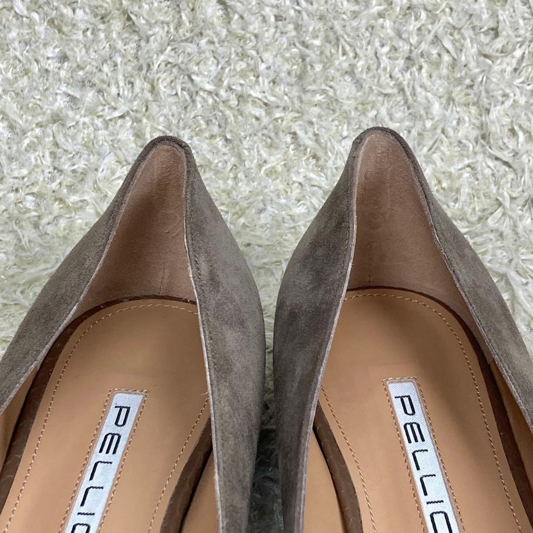 『未使用級』ペリーコ アネッリ フラットパンプス 型押し スエード　39