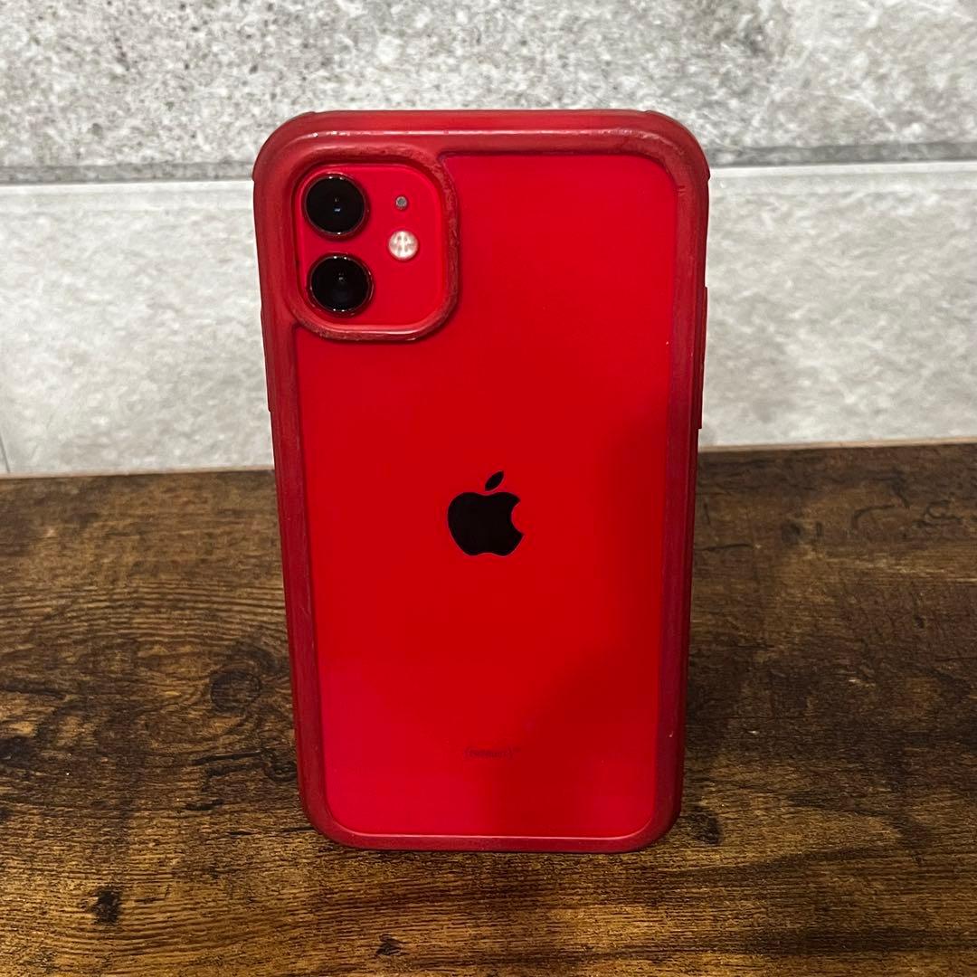 Apple iPhone 11 レッド 256GB 【360度全方位ケース付き】