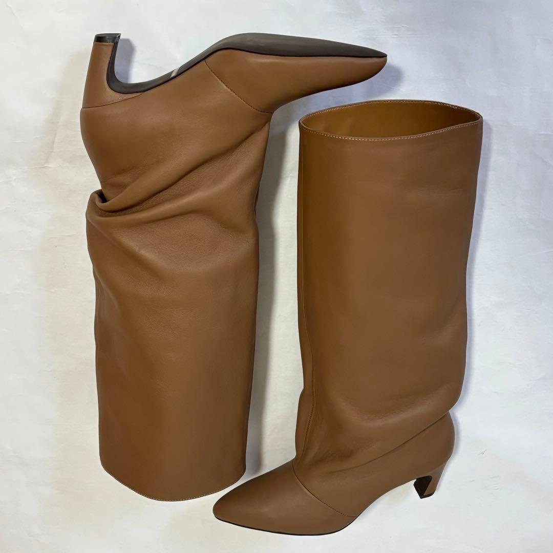 SLOBE IENA スローブイエナ　本革　ロングブーツ　ブラウン　23.5㎝