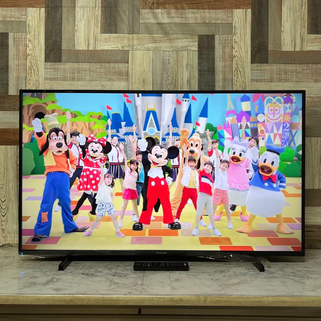 リクエスト価格全国送料込フナイ50V型液晶4Kチューナー内蔵、見ながら録画HDD