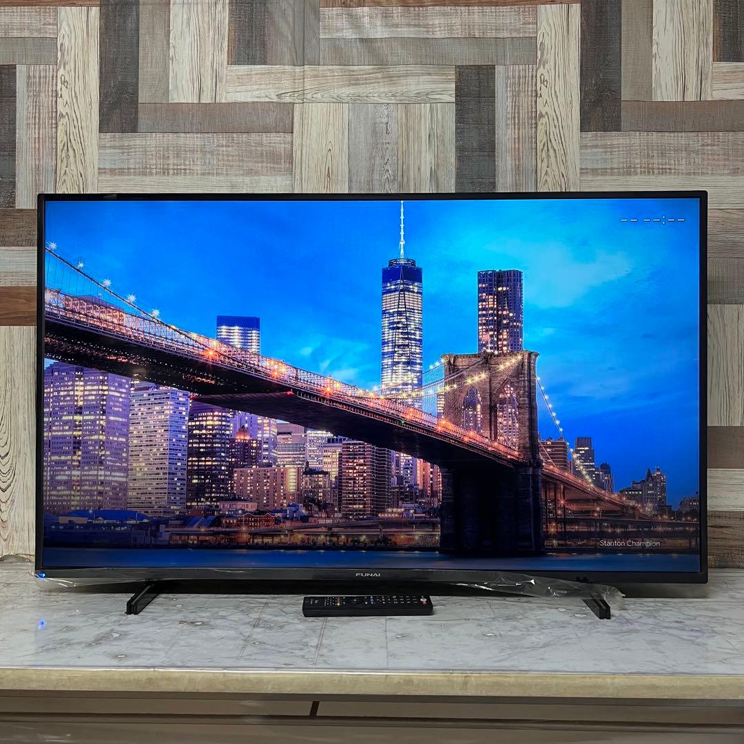 リクエスト価格全国送料込フナイ50V型液晶4Kチューナー内蔵、見ながら録画HDD