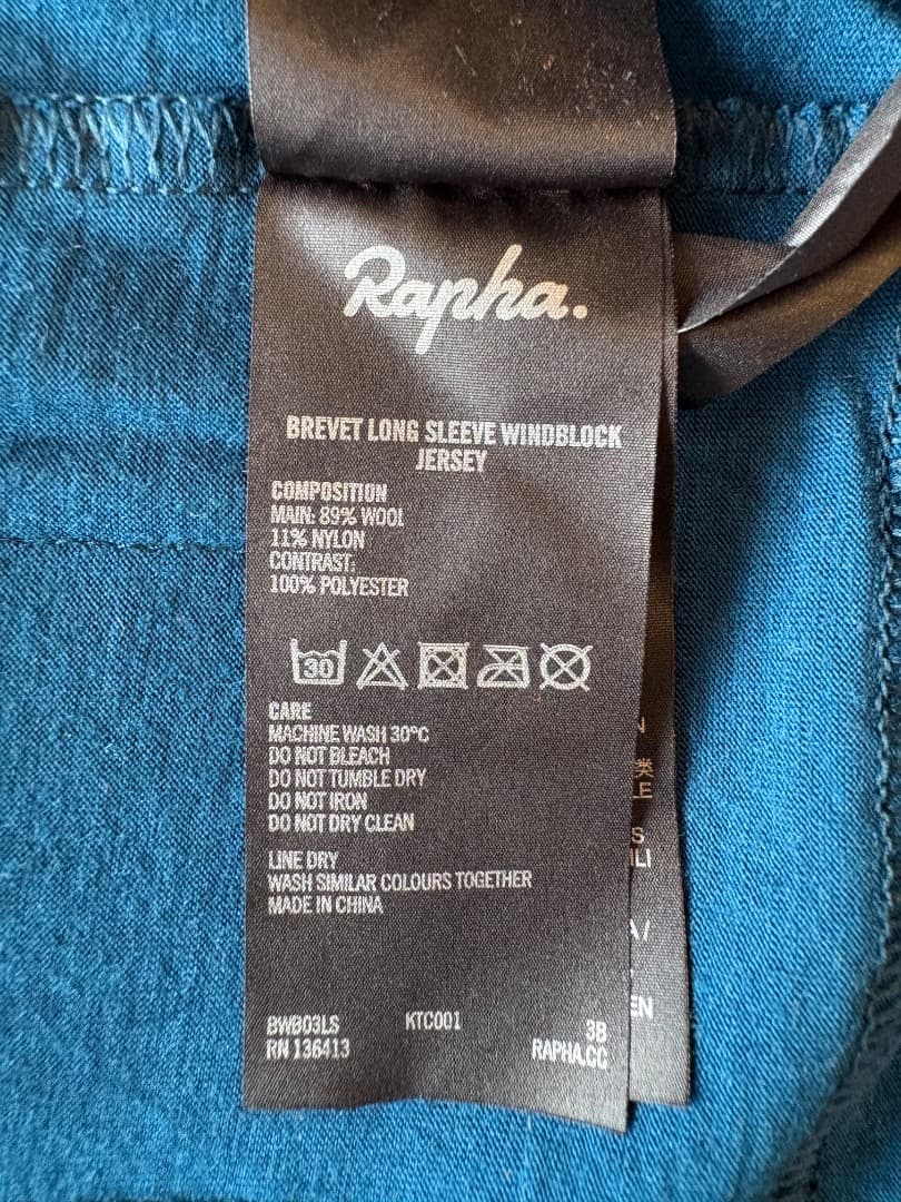 Rapha ブルベ ロングスリーブ ウィンドブロック ジャージ 【Sサイズ】