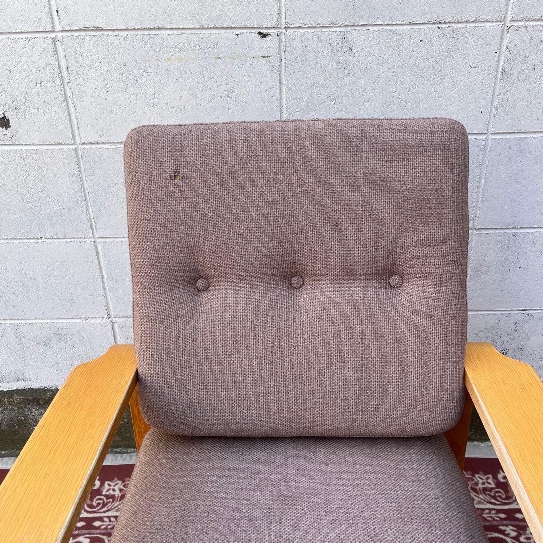 天童木工 Tendo◾️肘掛けアーム付き シングルソファ 1Pソファ 木製家具