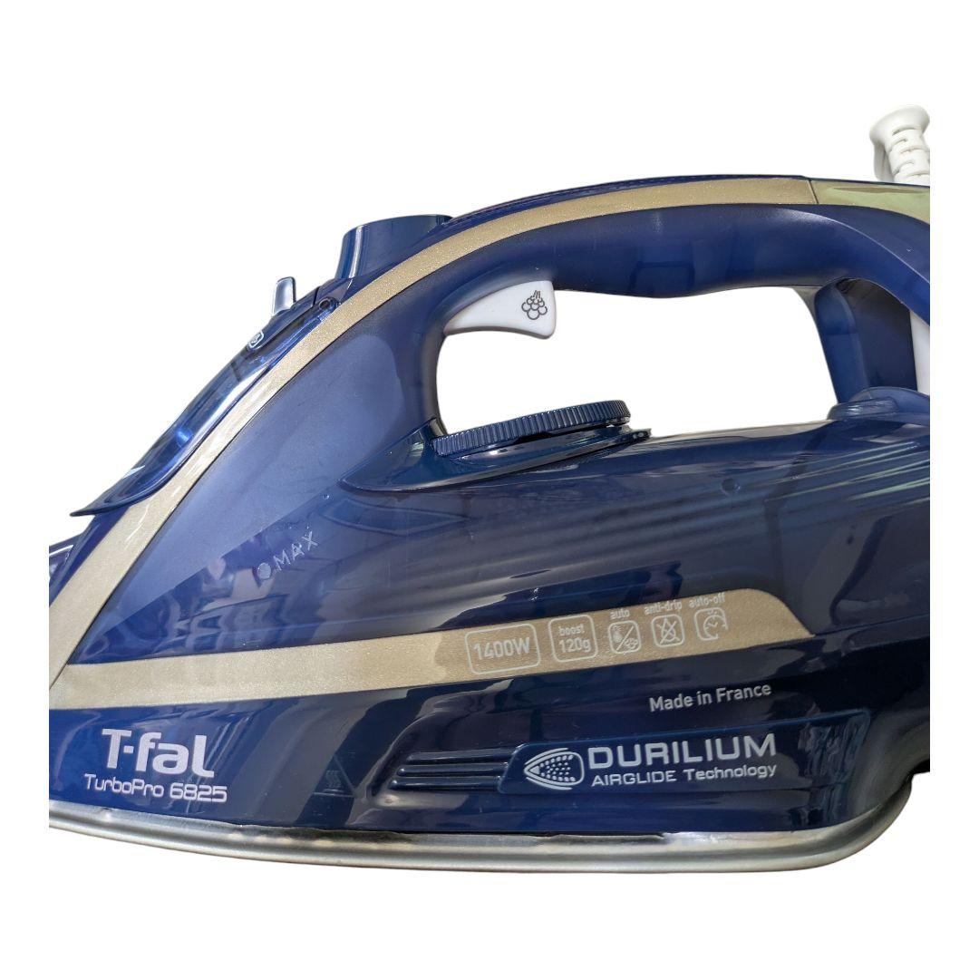 【美品】Tefal スチームアイロン ネイビー ターボプロ　6825