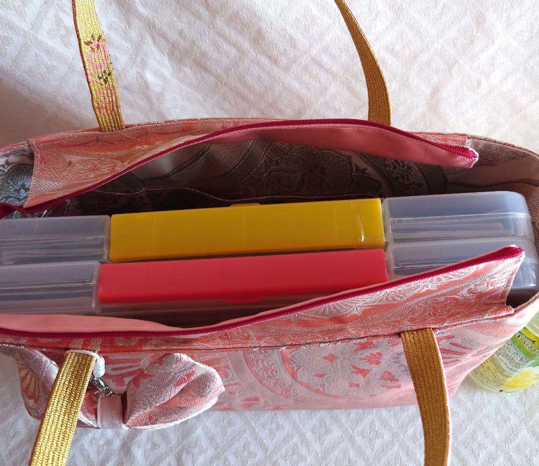 専用 正絹 中古袋帯 リメイクＡ４ 蓋付き２点おまとめ