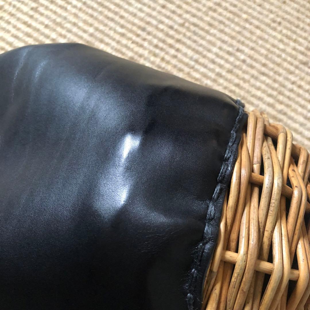 エバゴス オイルレザー 巾着型 ショルダーバッグ 20周年チャーム ebagos