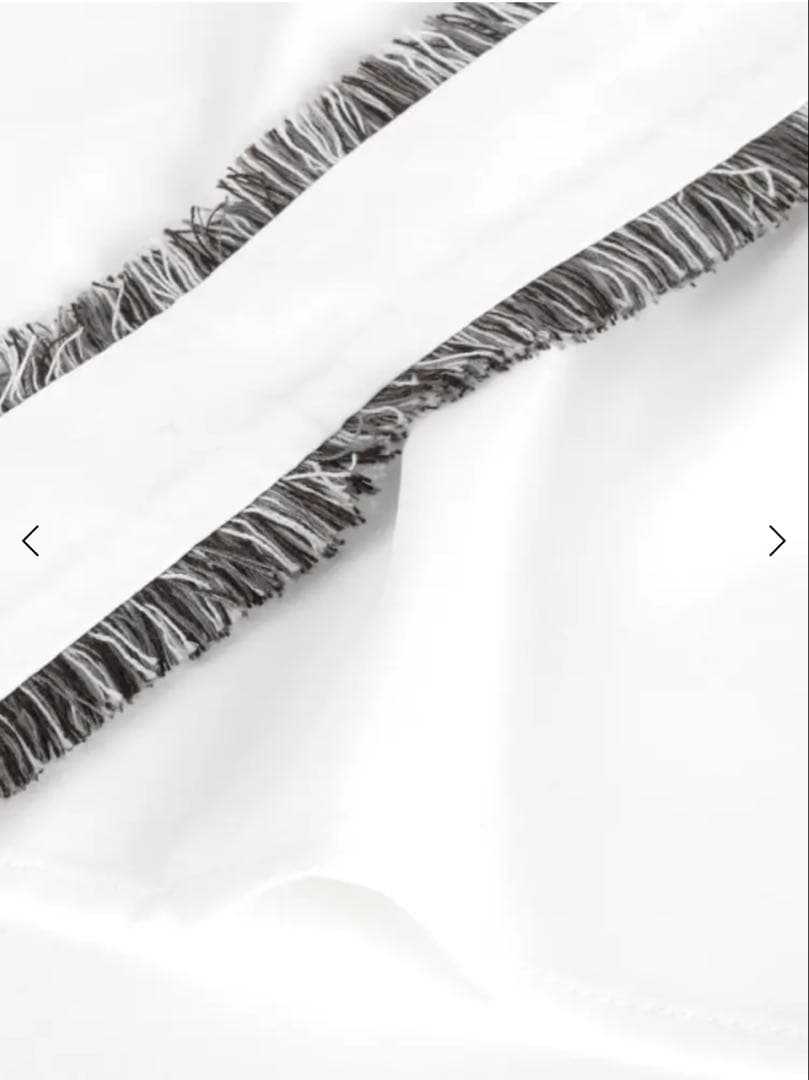 今期【新品タグ付き】YAMADAYA FENNELフリンジリボンブラウス