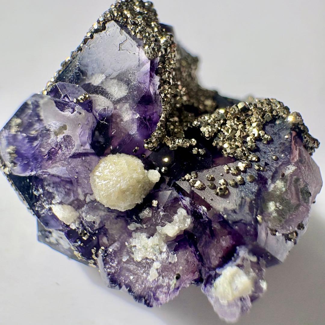 522 中国 内モンゴル産 レアタイプ フローライト&パイライト