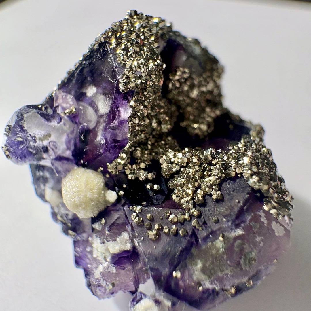 522 中国 内モンゴル産 レアタイプ フローライト&パイライト