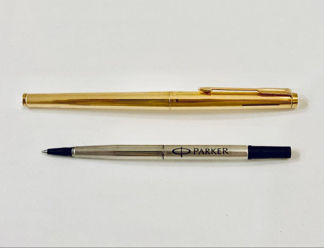 レア◆パーカー 75インシグニア 高級ボールペン USA製 ゴールド 14金張り