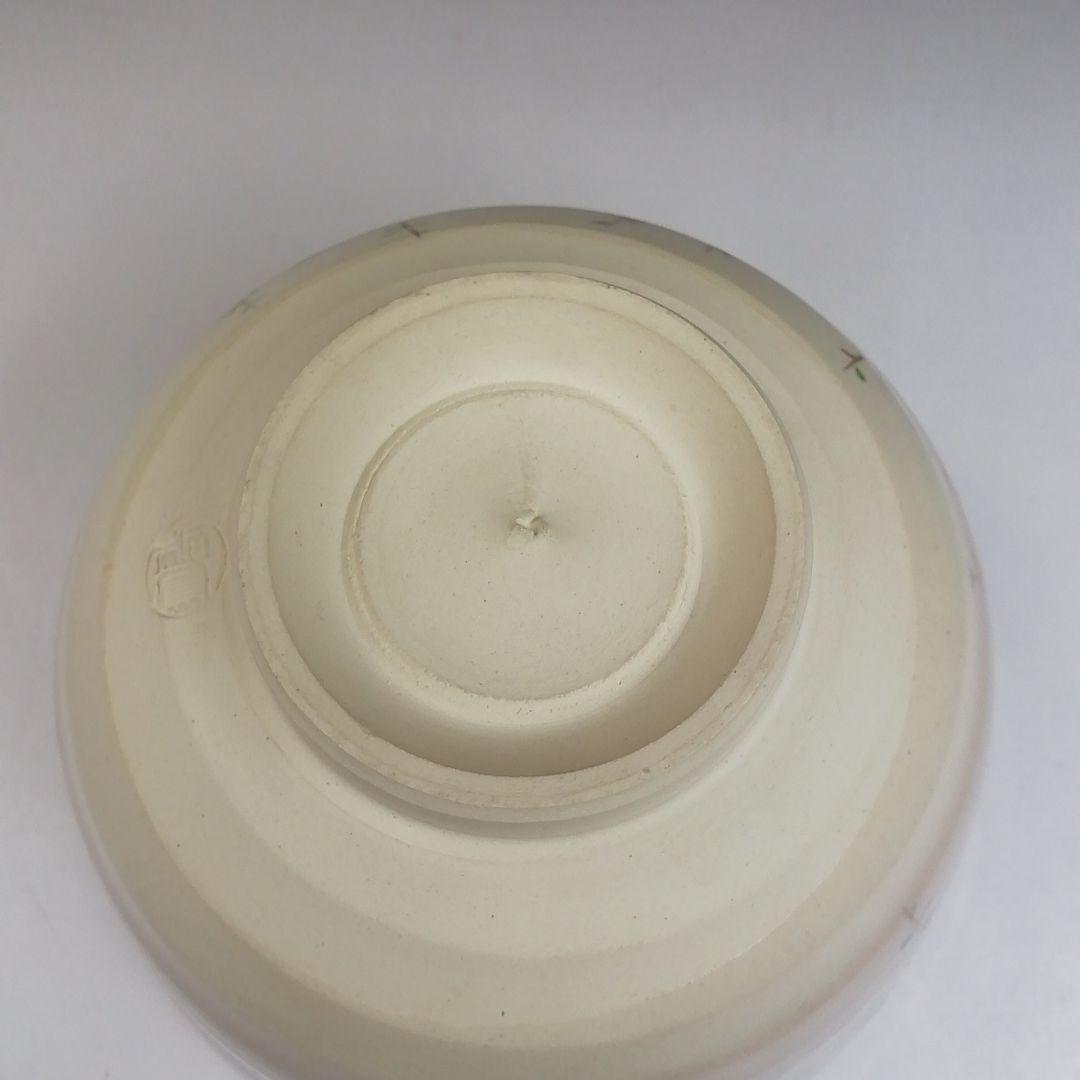 Ｔ４６０　茶碗　『仁清　地紙』『平安　手塚桐鳳 造』　共箱　抹茶碗　茶道具