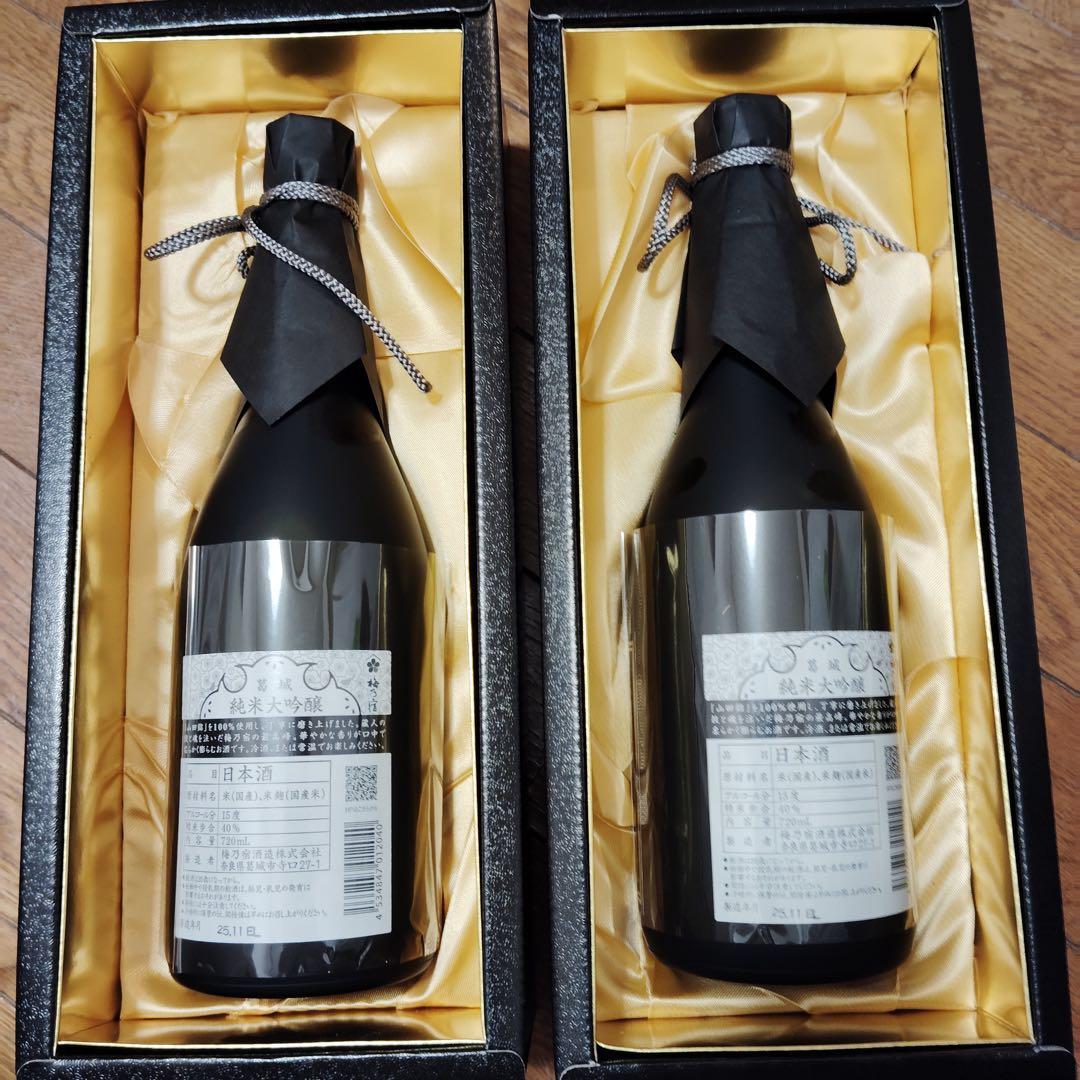 tx6578 日本酒　梅乃宿　純米大吟醸 720ml x2本