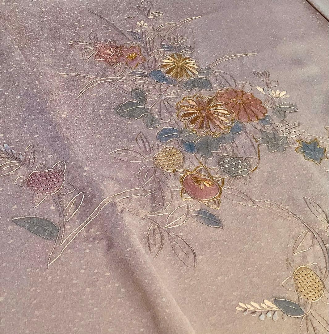 新品正絹訪問着中国三大刺繍　スワトウ刺繍　汕頭刺繍　相良刺繍　総刺繍⑨