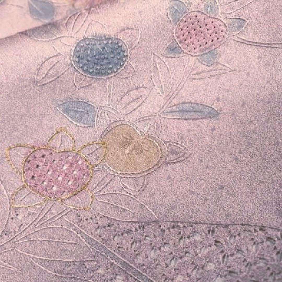 新品正絹訪問着中国三大刺繍　スワトウ刺繍　汕頭刺繍　相良刺繍　総刺繍⑨