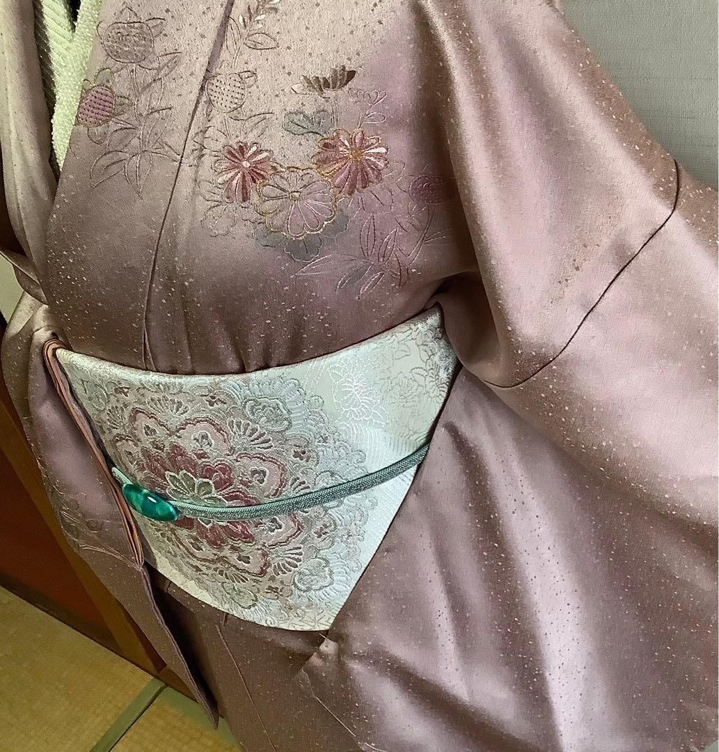 新品正絹訪問着中国三大刺繍　スワトウ刺繍　汕頭刺繍　相良刺繍　総刺繍⑨