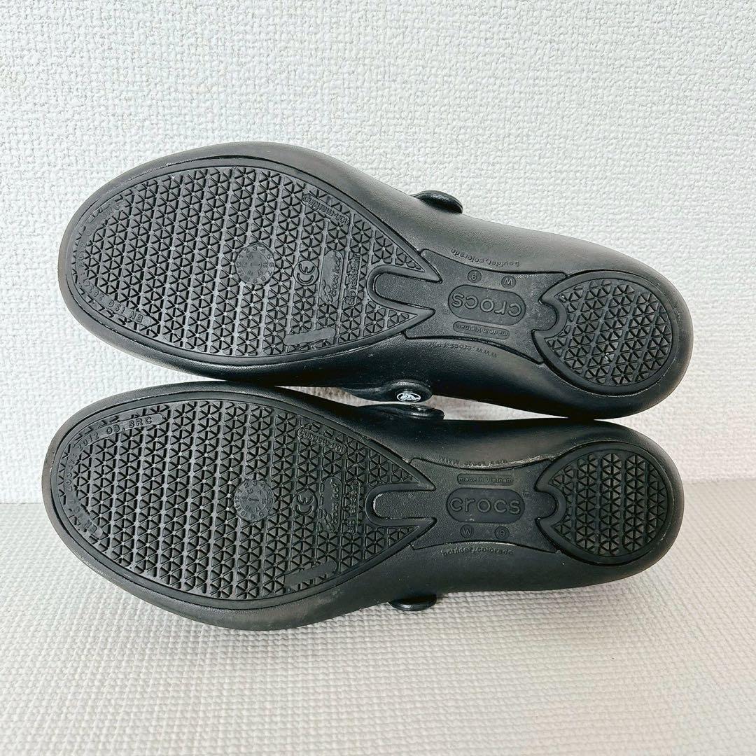美品✨クロックス アリスワーク 黒 W9 25.0 メリージェーン