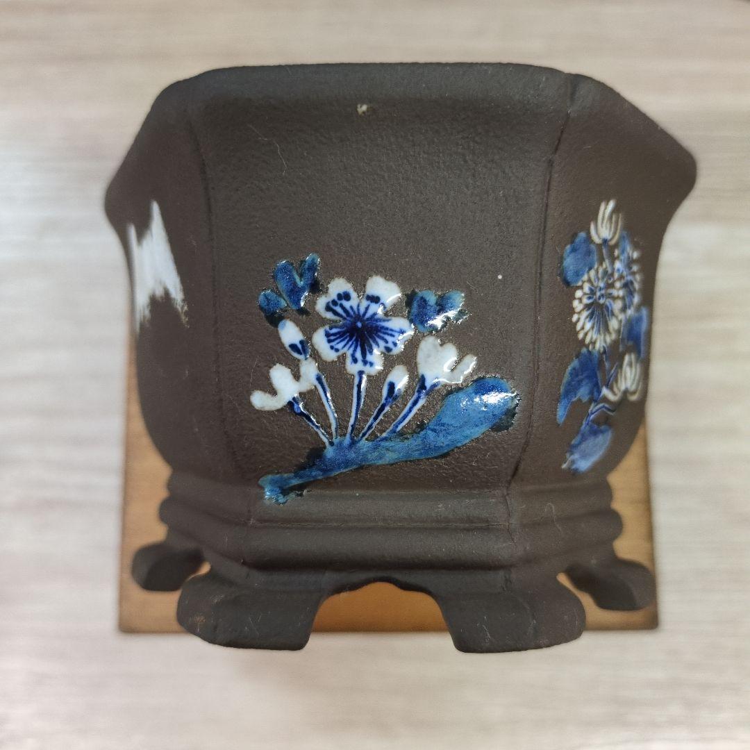 018.【陶翠】 創業 八十周年 記念鉢/木箱付き/３点セット