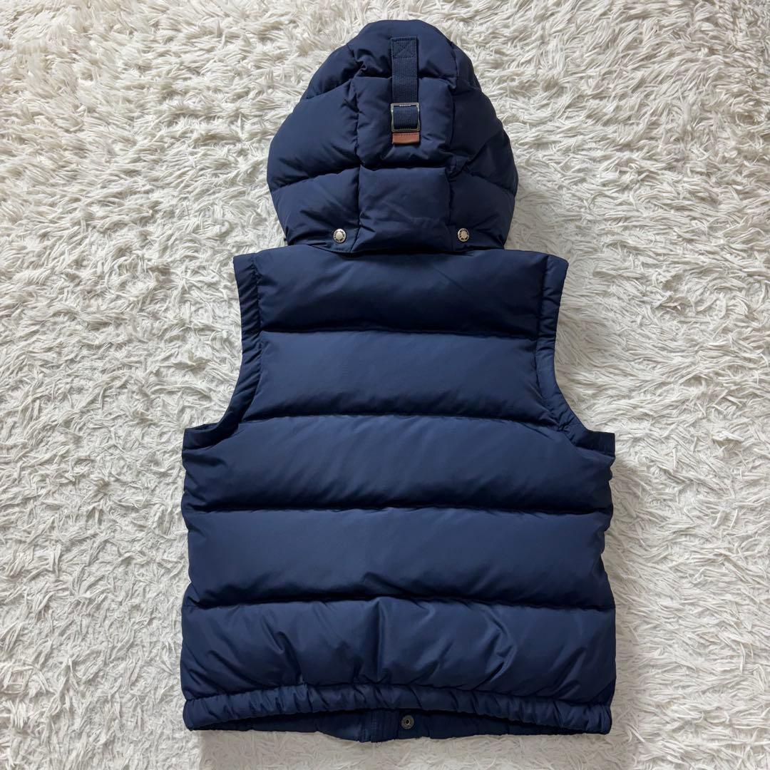 極美品 ポロラルフローレン ダウンベスト フード 2way ネイビー