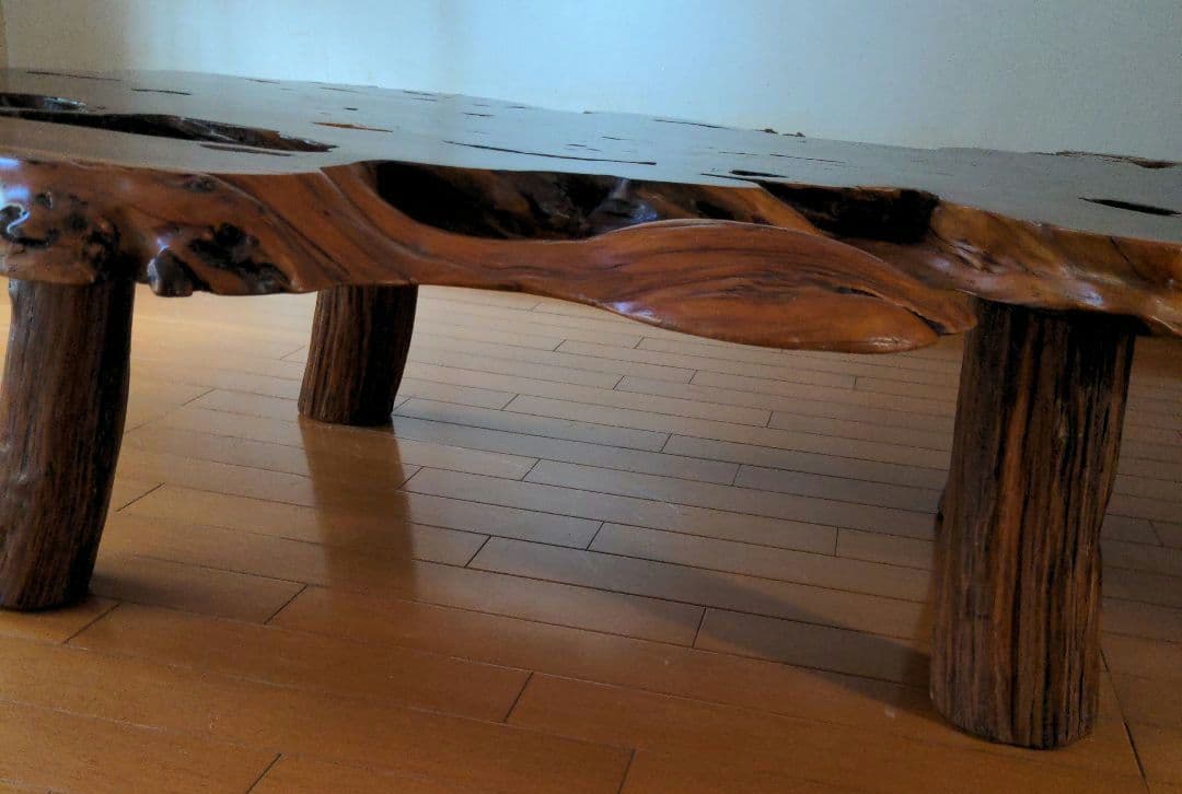 1枚板　ローテーブル