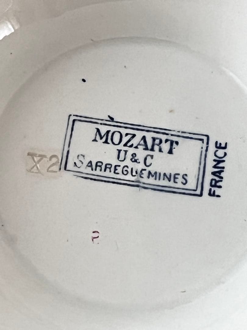 【レア】フランス SARREGUEMINES窯 MOZARTスーピエール3641