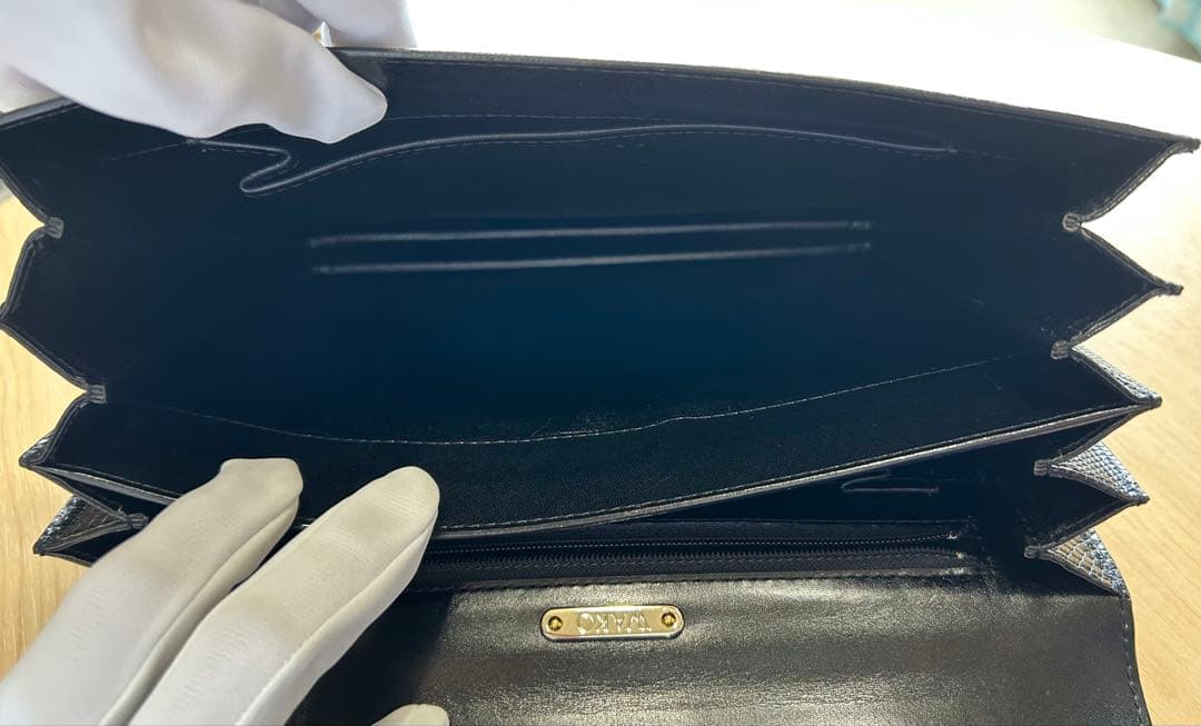 和光　WAKO 銀座和光 ハンドバッグ　クロコ　フォーマル